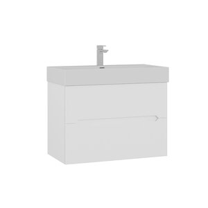 Изображение товара Тумба с раковиной Orka Malta 80 см подвесная белый матовый