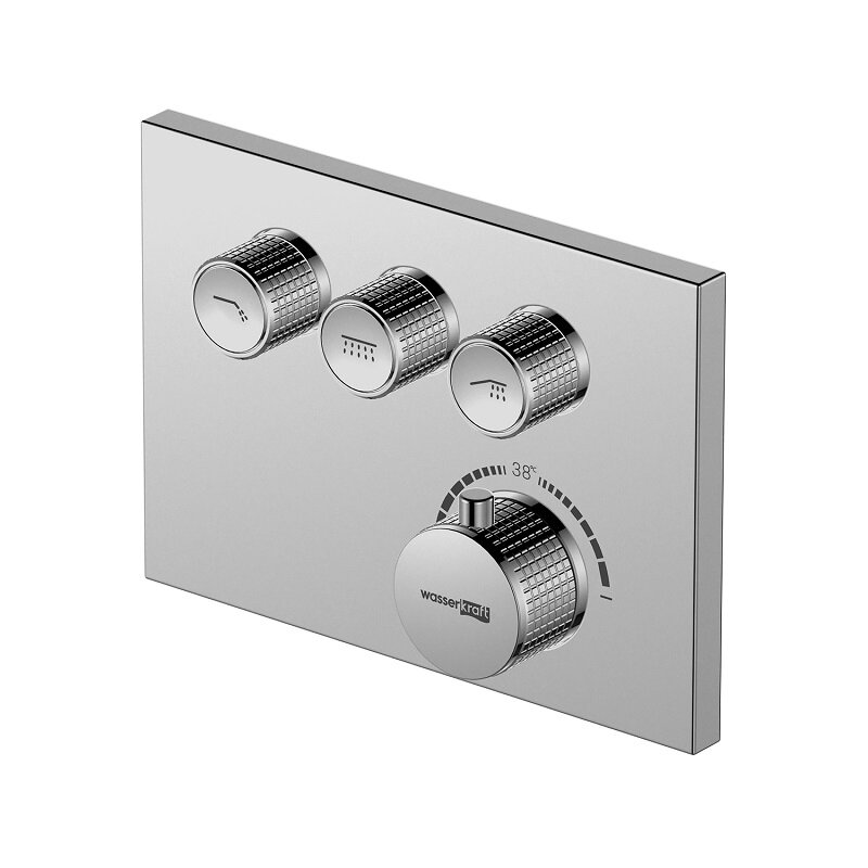 Изображение товара Современный термостатический смеситель WasserKRAFT Dinkel 5858 для ванны и душа