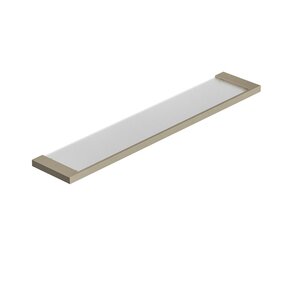 Изображение товара Полка стеклянная Kludi Vela C 31973N5, цвет держателей брашированный никель