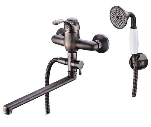 Изображение товара Смеситель WasserKRAFT Isar 1302L для ванны и душа с бронзовым покрытием