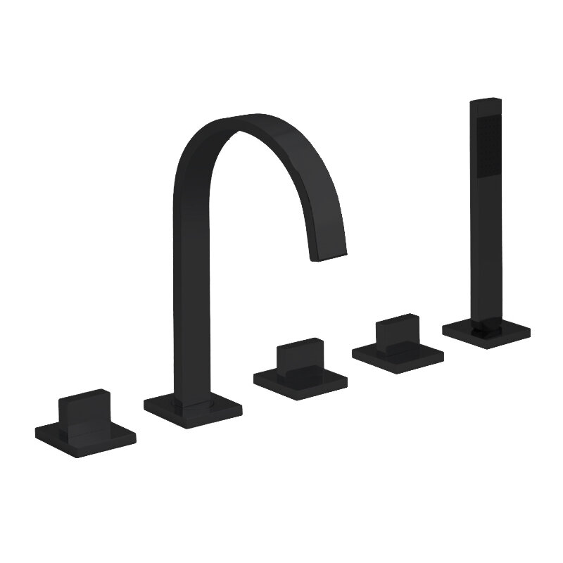 Изображение товара Смеситель для ванны и душа Royal Bath Triumph RB501BL черный Изображение товара Смеситель для ванны и душа Royal Bath Triumph RB501BL черный