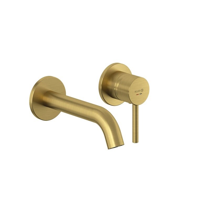 Изображение товара Смеситель для раковины Kludi Bozz 38244N076S излит 18 см брашированное золото