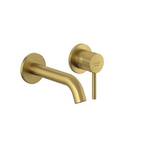 Изображение товара Смеситель для раковины Kludi Bozz 38244N076S излит 18 см брашированное золото