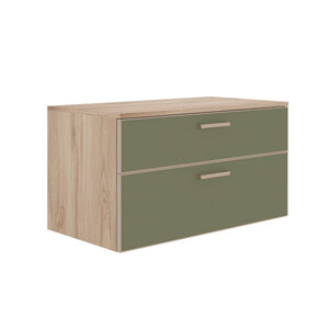 Изображение товара Тумба под раковину Orka Salerno 3008781, 95 см, подвесная, цвет sardinia/бежевый