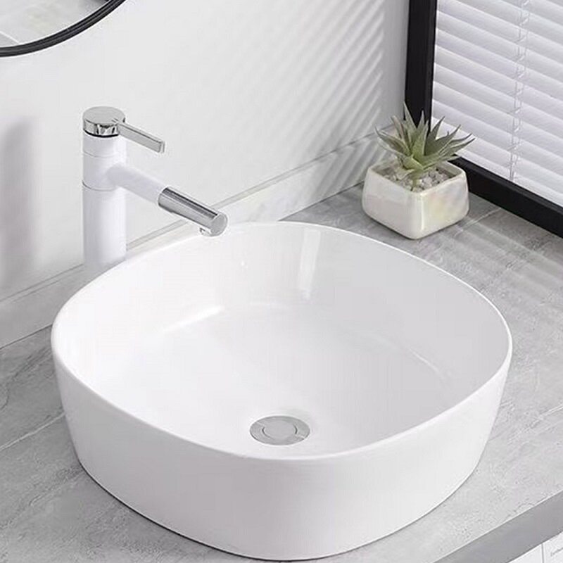 Изображение товара Раковина RGW GS-05, 80121005-01, 44 см, накладная, фарфор, белый Изображение товара Раковина RGW GS-05, 80121005-01, 44 см, накладная, фарфор, белый