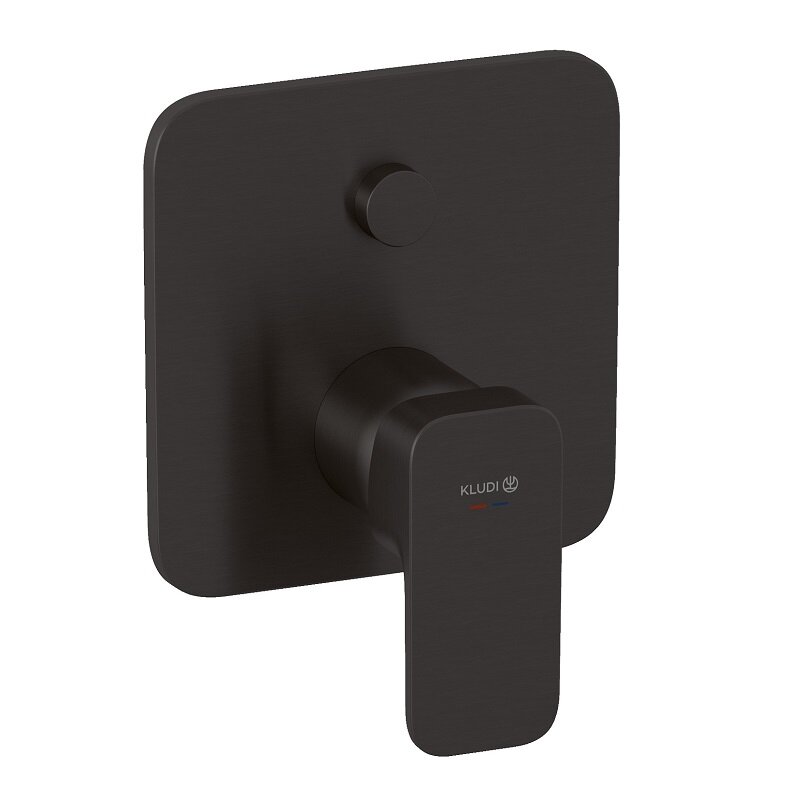 Изображение товара Смеситель для ванны и душа Kludi Renon 42759N275 внешний, оружейная сталь, Германия