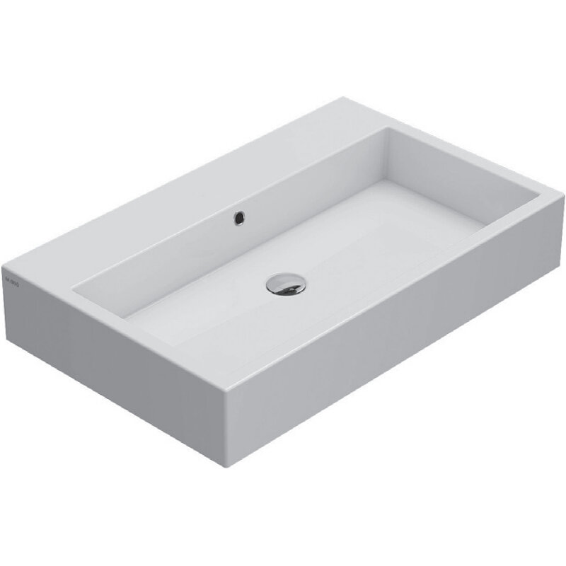 Изображение товара Раковина Globo Classic 80x50 см белая с переливом и глазурью Ceraslide