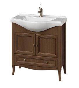 Изображение товара Тумба под раковину Caprigo Лион 38313-036.000.00.20, 80 см напольная, орех античный (УК068424)