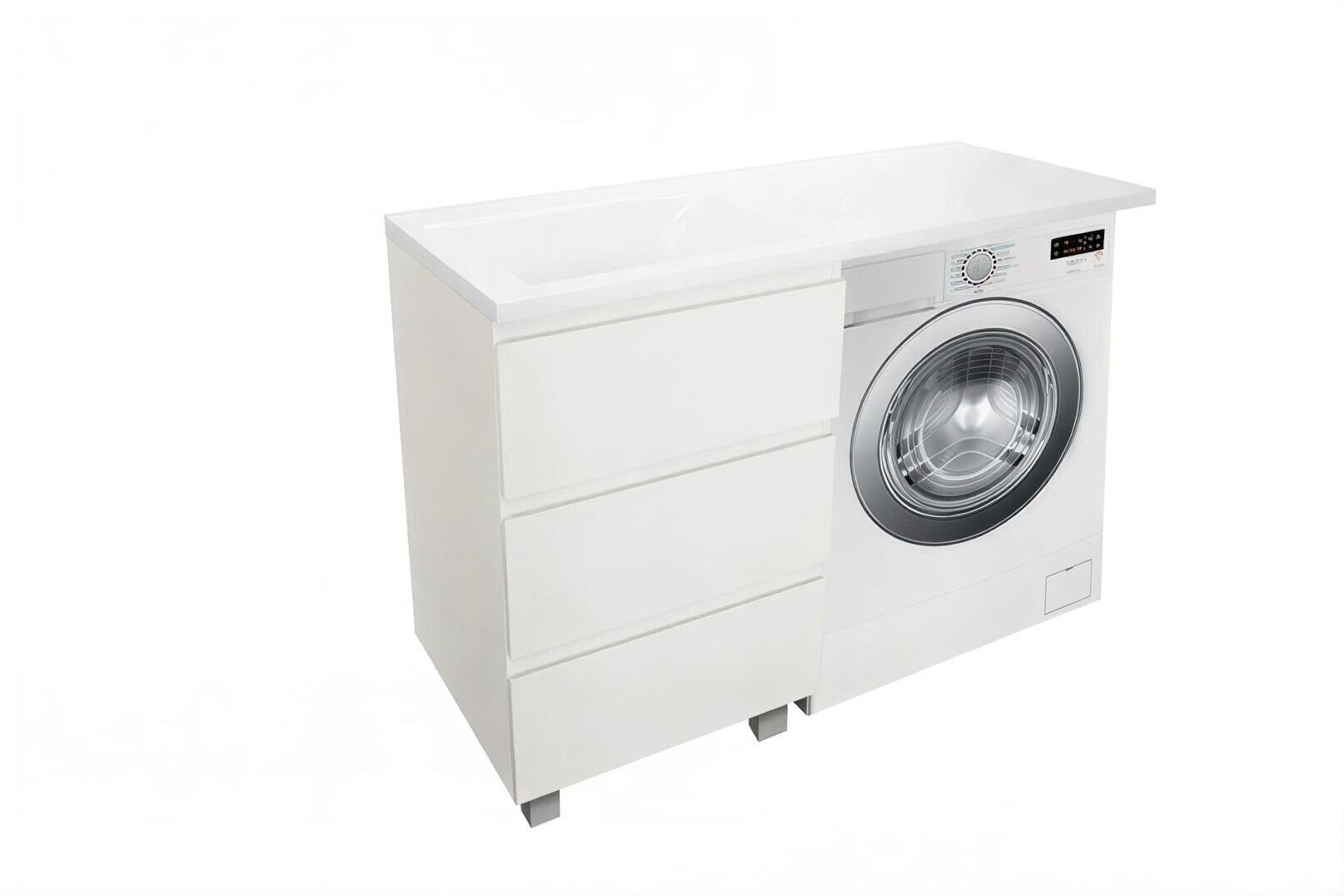 Изображение товара Тумба с раковиной Эстет Dallas Luxe, 3 ящика, 115 x 48,2 см, напольная, левая/правая Изображение товара Тумба с раковиной Эстет Dallas Luxe, 3 ящика, 115 x 48,2 см, напольная, левая/правая