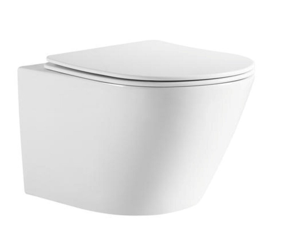 Изображение товара Подвесной унитаз RGW SW-51 безободковый с системой торнадо и микролифтом