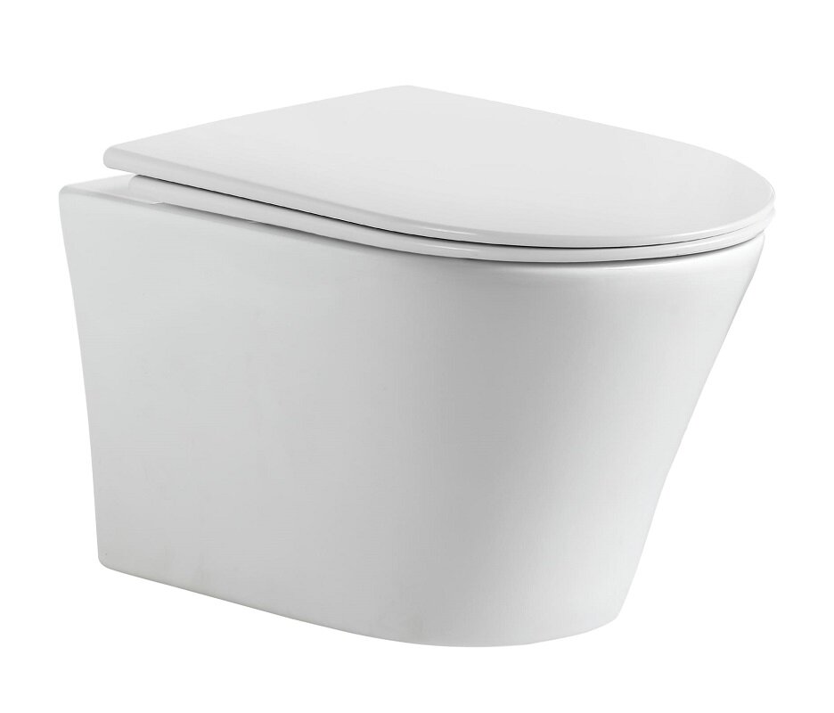 Изображение товара Подвесной унитаз RGW SW-52 безободковый с торнадо и микролифтом белый