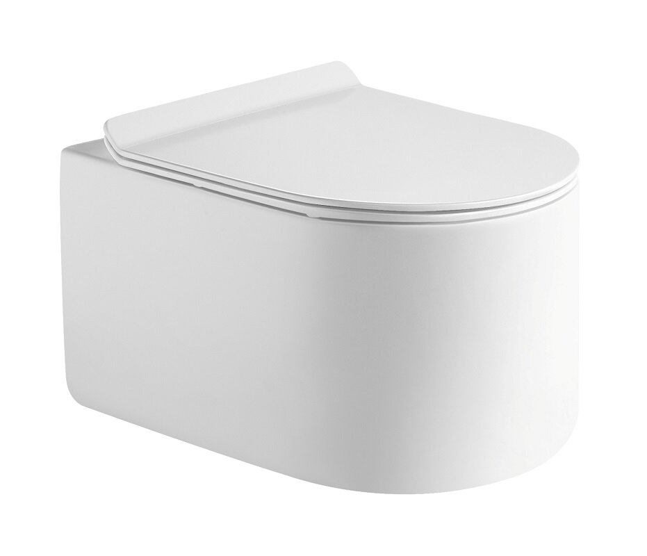 Изображение товара Подвесной безободковый унитаз RGW SW-54 с торнадо и микролифтом, белый