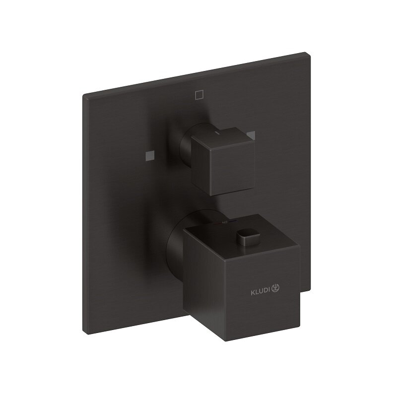 Изображение товара Смеситель для ванны и душа Kludi Decus 54810N275 термостатический внешний цвет оружейная сталь