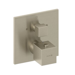 Изображение товара Смеситель для ванны и душа Kludi Decus 54810N575, термостатический, цвет брашированный никель