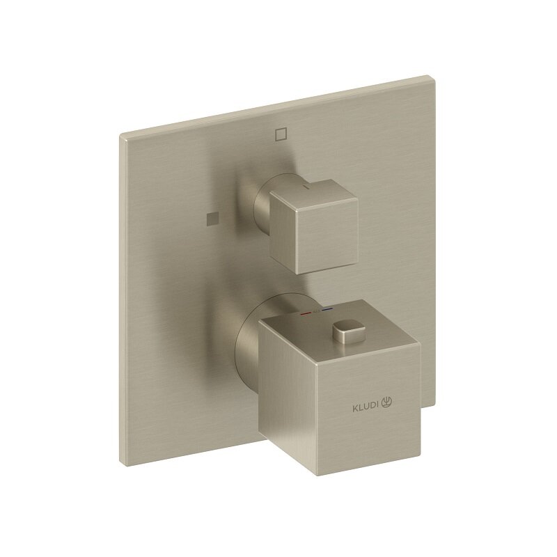 Изображение товара Термостатический смеситель для душа Kludi Decus 54885N575 никель встраиваемый