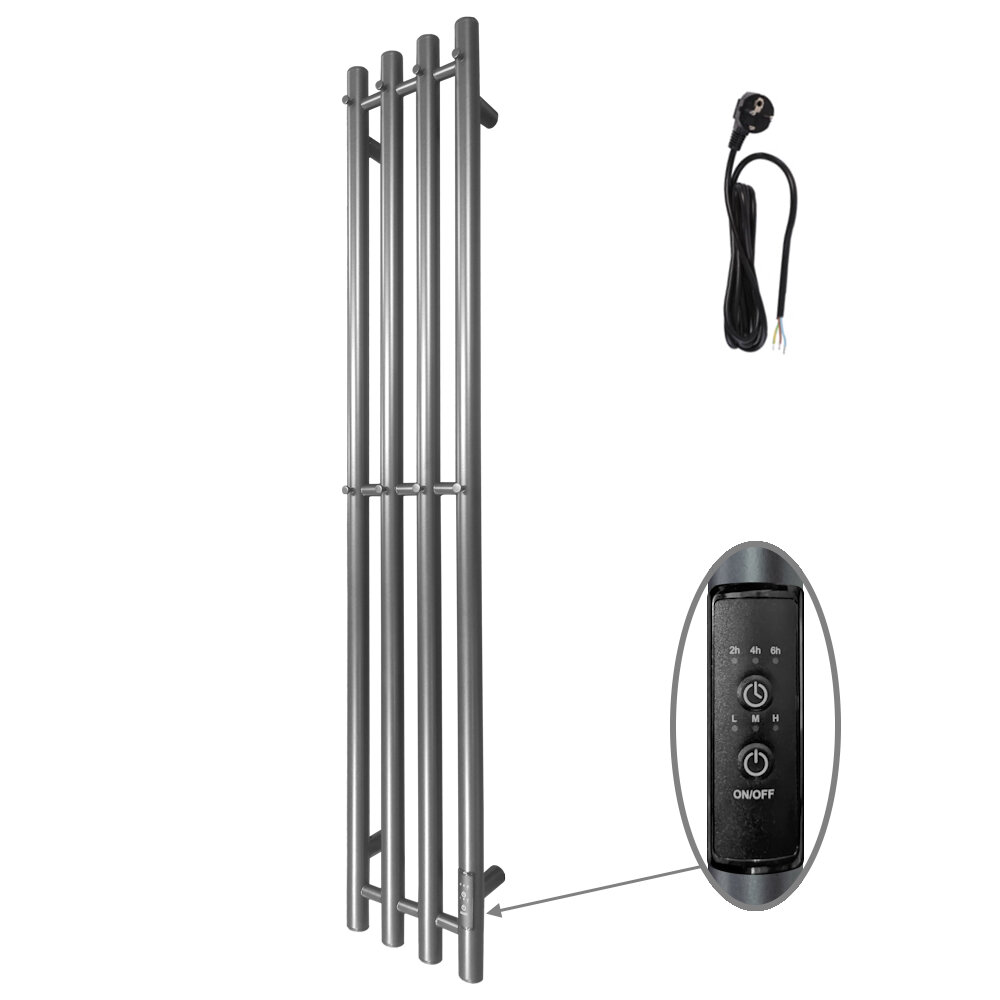 Изображение товара Электрический полотенцесушитель Altasan ПроксимаКругСП21120Г высота 120 см