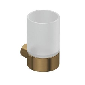 Изображение товара Стакан для щеток Kludi Vela R 58975N1, цвет держателя брашированная бронза 