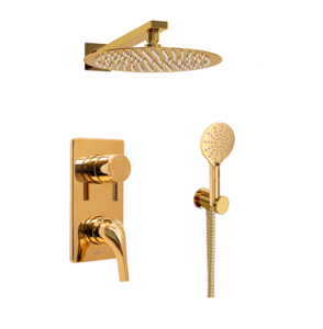 Изображение товара Душевая система WasserKRAFT A7171 189 197 208 183 348 с PVD покрытием золото