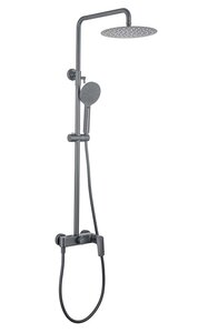 Изображение товара Душевая система Aquatek Вега AQ2060BGM, лейка 3 режима, оружейная сталь