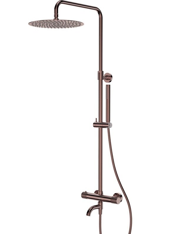 Изображение товара Душевая система WasserKRAFT A18301 Thermo PVD розовое золото 168 форсунок