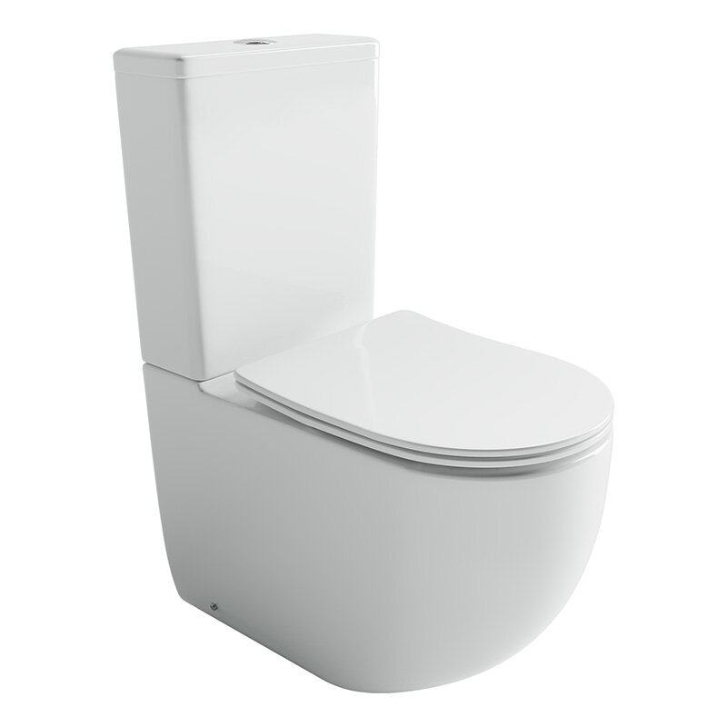 Изображение товара Напольный унитаз Ceramicanova Metropol CN4001T безободковый торнадо белый