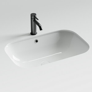 Изображение товара Раковина Ceramicanova Era CN15007, 61 см, белая из сантехфарфора