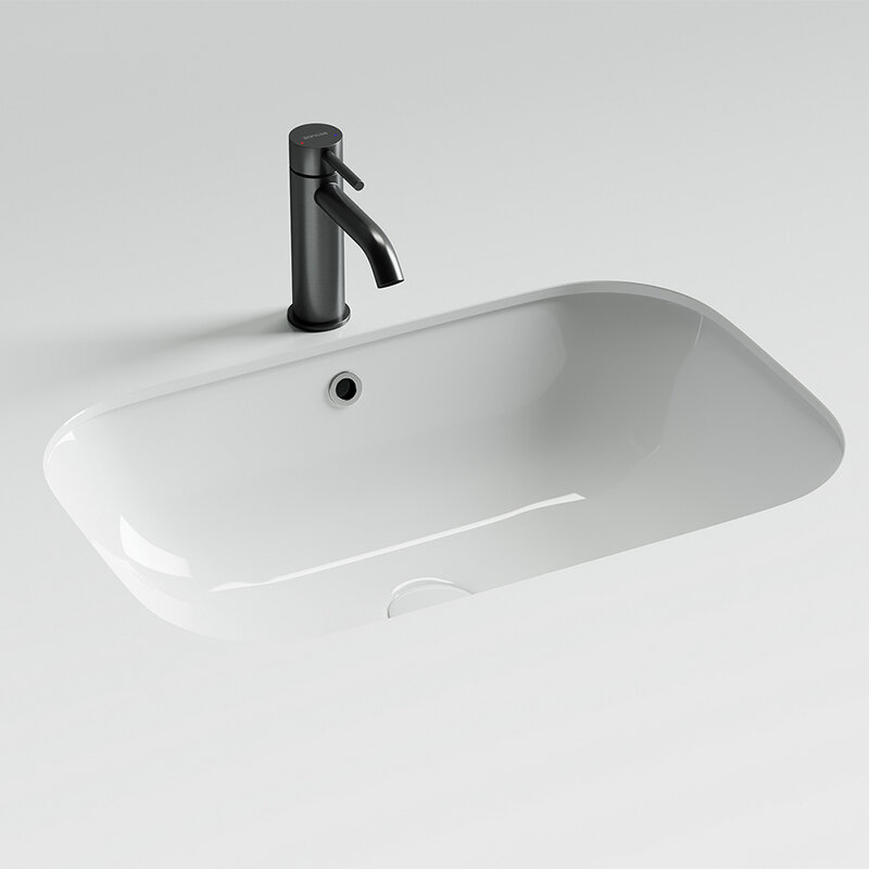 Изображение товара Раковина Ceramicanova Era CN15007 61 см белая с переливом для ванной или кухни
