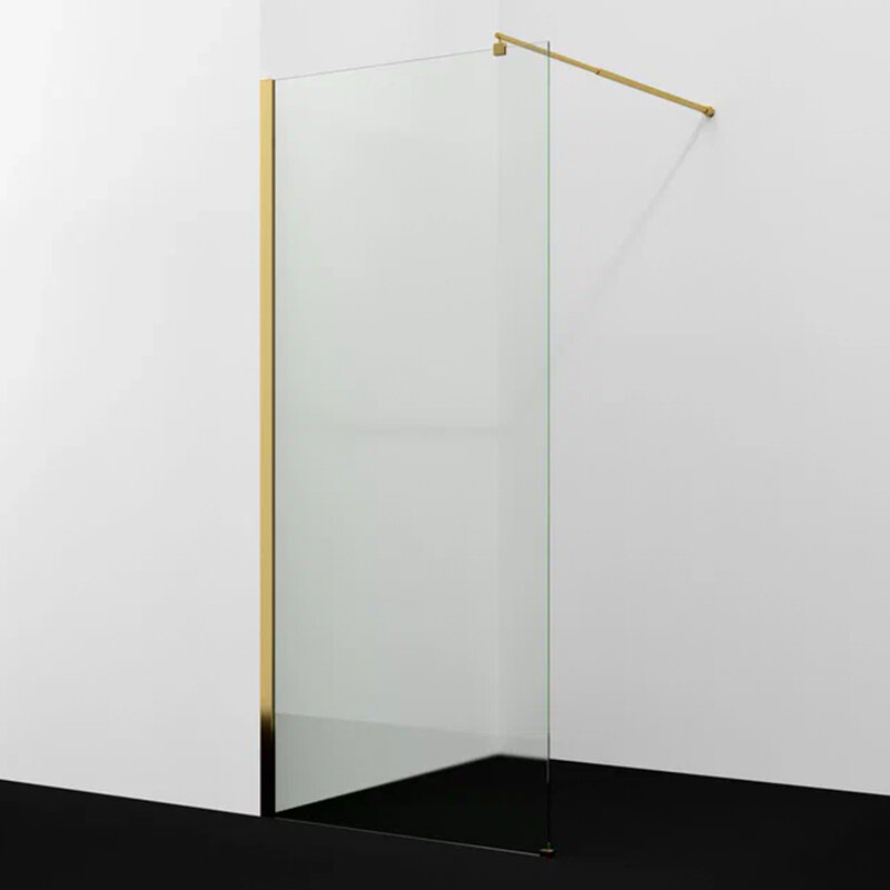 Изображение товара Душевая стенка WasserKraft Rur 30W40PG, 120 см, стекло прозрачное, глянцевое золото