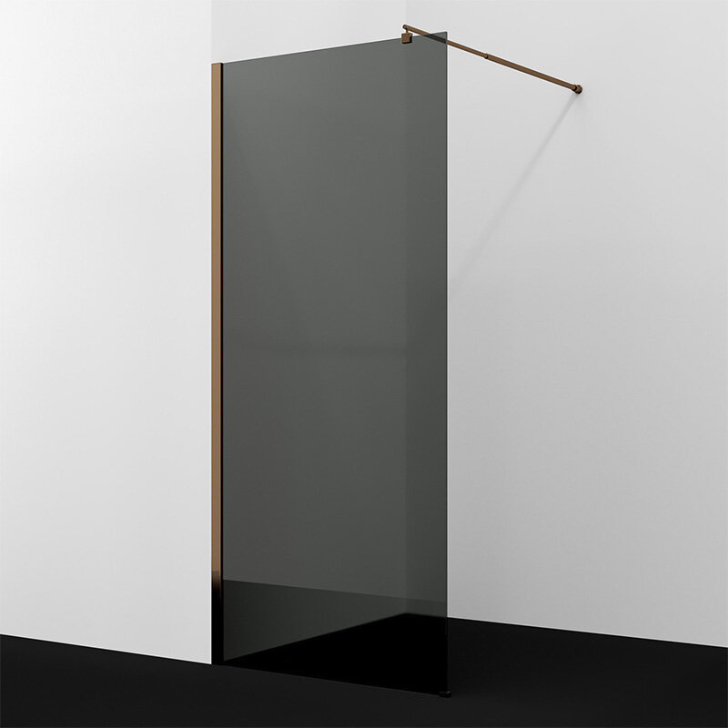 Изображение товара Душевая стенка WasserKraft Rur 30W40RG-TG 120 см стекло тонированное розовое золото