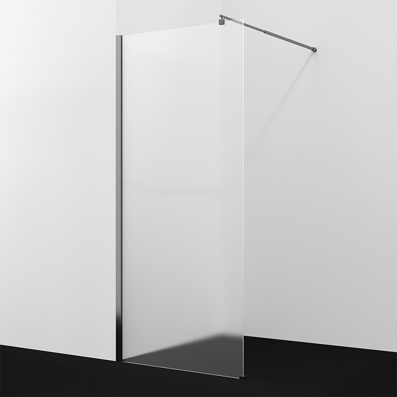 Изображение товара Душевая стенка WasserKraft Rur 30W44GR-MG, графитовый профиль, 100 см