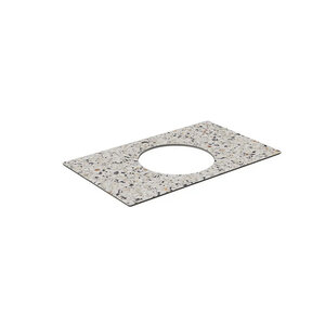 Изображение товара Столешница Kerama Marazzi Plaza Modern KM6012G0471RP80Ic2, 80 см, цвет белый натуральный