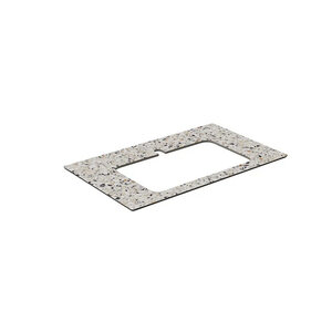 Изображение товара Столешница Kerama Marazzi Plaza Modern KM6012G0471RP80Ir2, 80 см, цвет белый натуральный