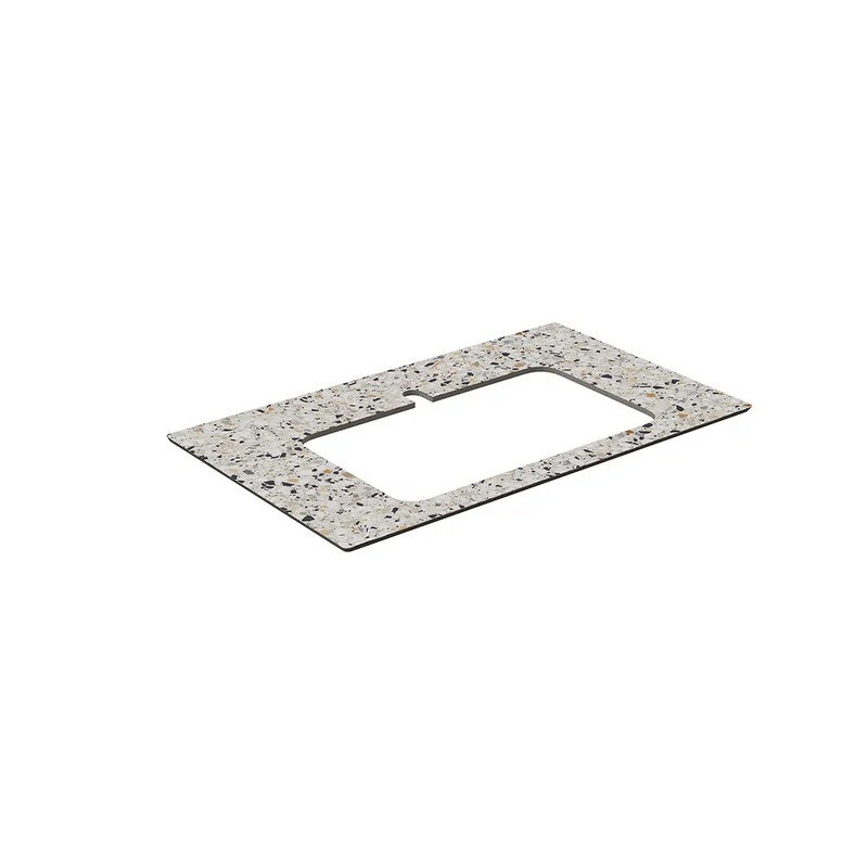 Изображение товара Столешница Kerama Marazzi Plaza Modern KM6012G0471RP80Ir2, 80 см, цвет белый натуральный