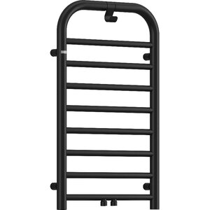Изображение товара Полотенцесушитель комбинированный Deante Silia AGI_NG31, ширина 50 см, высота 85 см, с крючком, подключение нижнее, цвет черный матовый