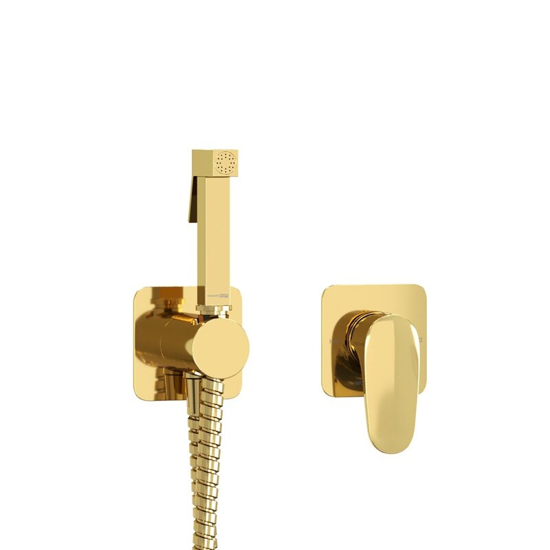 Изображение товара Гигиенический душ Wasserkraft Neckar A2151.280.238.216 со смесителем PVD золото
