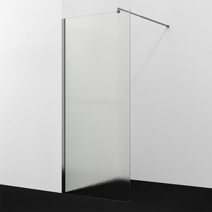 Изображение товара Душевая стенка WasserKraft Rur 30W44GR-TXG, 100 см, свободный вход, стекло текстурное, профиль графит