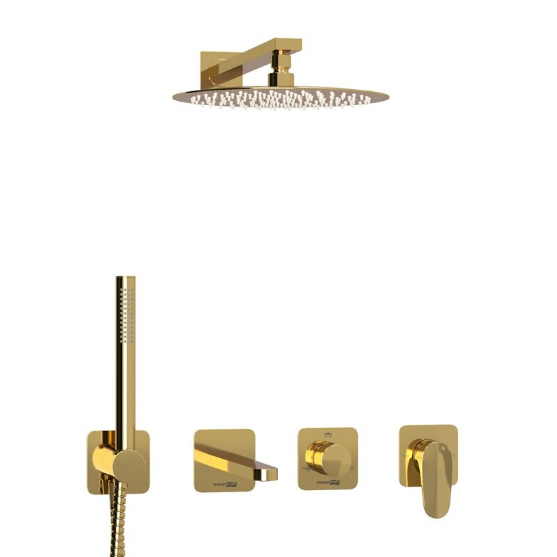 Изображение товара Душевая система WasserKRAFT Neckar с PVD покрытием золото 3 режима 5 лет гарантия Изображение товара Душевая система WasserKRAFT Neckar с PVD покрытием золото 3 режима 5 лет гарантия