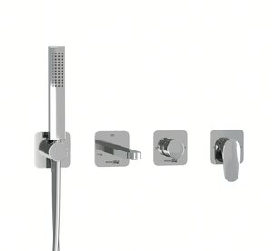 Изображение товара Смеситель WasserKRAFT Weida A3151.268.270.271.087.103, для ванны и душа, с душевым гарнитуром, хром