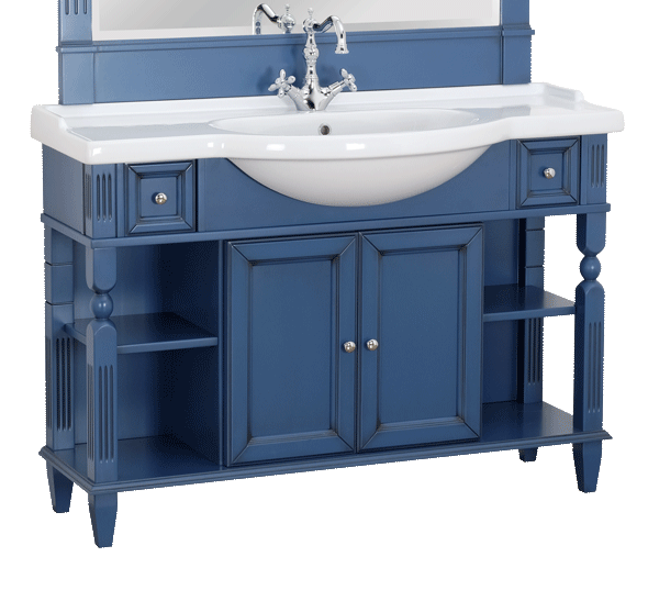 Изображение товара Тумба под раковину Migliore Kantri 26728, 120 см, цвет Blue Patinato