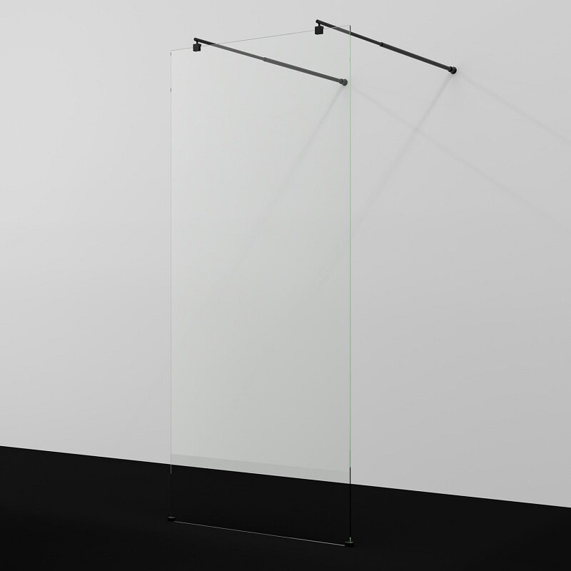 Изображение товара Душевая стенка WasserKraft Vechte 90 см без дверей прозрачное стекло Германия