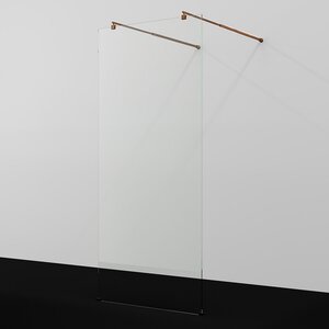 Изображение товара Душевая стенка WasserKraft Vechte 60W39RG 90 см прозрачное стекло профиль золото розовое