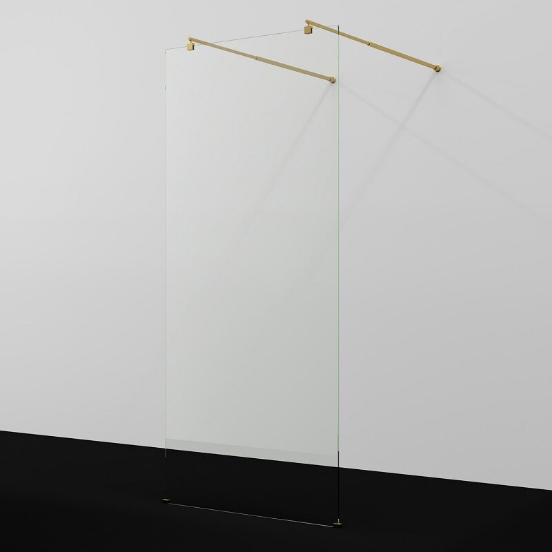 Изображение товара Душевая стенка WasserKraft Vechte 60W44PG с золотым профилем