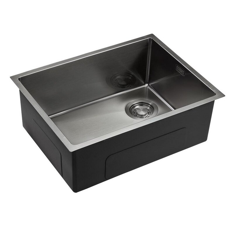 Изображение товара Мойка кухонная Emar EMB-540(UN) PVD Dark, 54 см, нержавеющая сталь