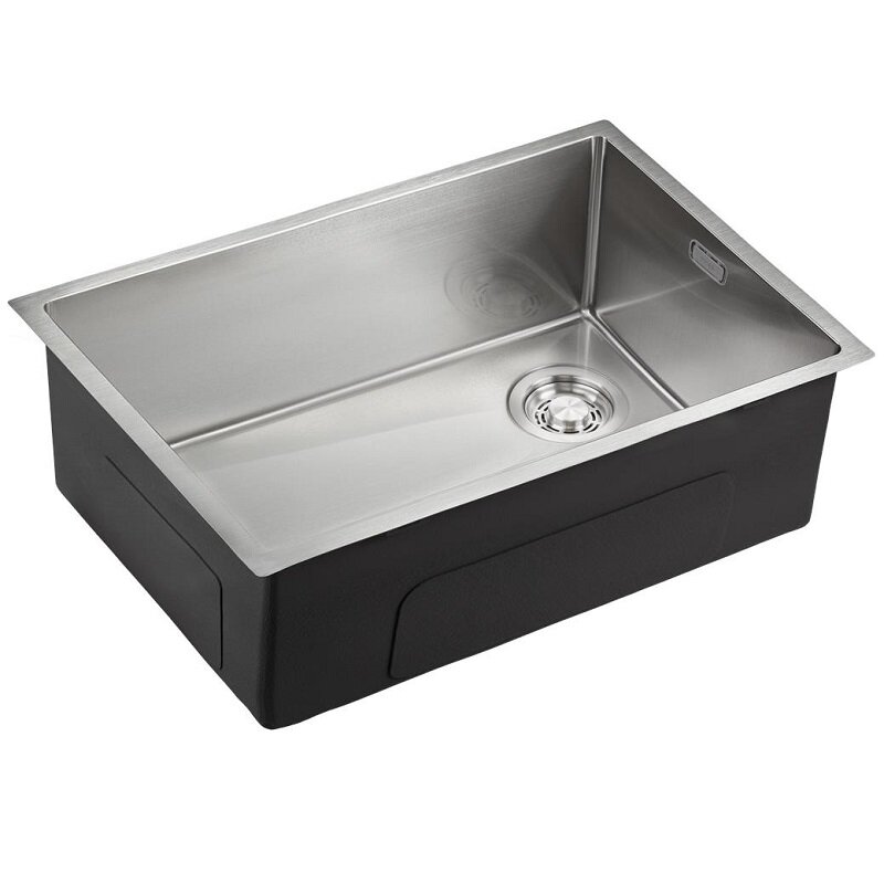 Изображение товара Мойка кухонная из нержавеющей стали Emar EMB-660(UN) PVD Nano Satin 66 см