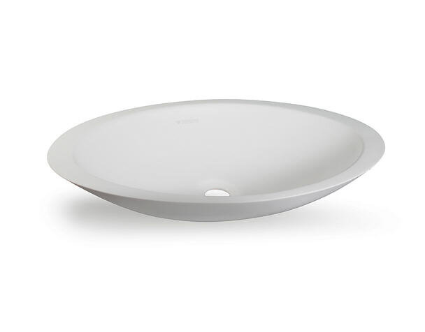 Изображение товара Раковина Montebianco Gondola Tre 13043, 60 см, белая матовая, поверхность Velvet Touch