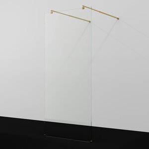 Изображение товара Душевая стенка WasserKraft Vechte 60W46PG 110 см свободный вход прозрачное стекло золото