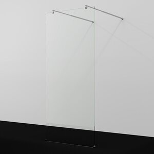Изображение товара Душевая стенка WasserKraft Vechte 60W40, 120 см, свободный вход, стекло прозрачное, профиль хром
