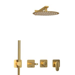 Изображение товара Душевая система WasserKRAFT Havel A3651 с PVD золото матовое однорычажное