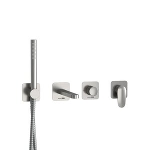Изображение товара Смеситель WasserKRAFT Spree A1451.272.274.275.100.276, для ванны и душа, с душевым гарнитуром, никель
