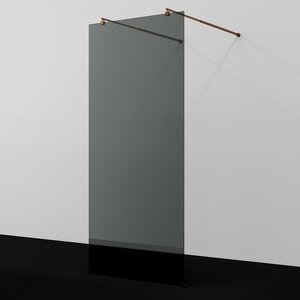 Изображение товара Душевая стенка WasserKraft Vechte 60W39RG-TG, 90 см, свободный вход, стекло тонированное, профиль золото розовое